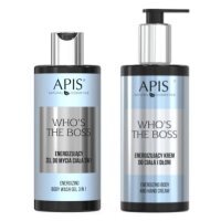 APIS WHO'S THE BOSS Zestaw dla mężczyzn Krem do ciała 300 ml + żel pod prysznic 300 ml