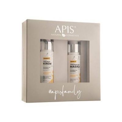 APIS Zestaw Ceramide Power Odbudowująca maska na noc, 50ml + Odżywczy krem na dzień, 50ml