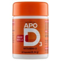APO D3 MAX Witamina D3 4000 j.m. 60 kapsułek odporność