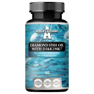 Apollo's Hegemony Diamond Fish Oil D3K2MK7, 60 kaps.