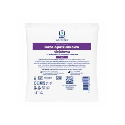 Apteczka ABC Gaza opatrunkowa niejałowa 17 nitkowa 1 m2, 1 szt.