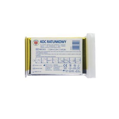 Apteczka ABC Koc ratunkowy srebrno-złoty (160x210cm), 1szt.