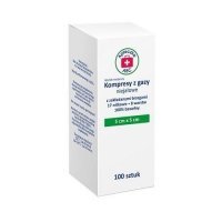 Apteczka ABC Kompresy z gazy niejałowe z zakładanymi brzegami 17N 8W 5cm x 5 cm, 100 szt.