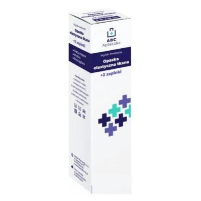 Apteczka ABC Opaska elastyczna tkana 5m x 10cm + 2 zapinki