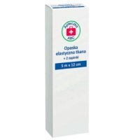 Apteczka ABC Opaska elastyczna tkana z zapinką 5m x 12cm, 1szt.