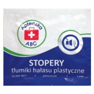 Apteczka ABC Stopery tłumiki hałasu plastyczne, 1 para