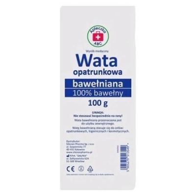 Apteczka ABC Wata bawełniana 100%, 100g
