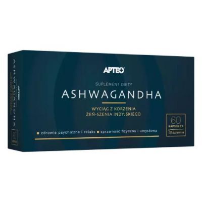 APTEO Ashwagandha, 60 kaps. KRÓTKA DATA 31.12.2026