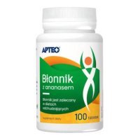 APTEO  Błonnik z ananasem, 100 tabletek KRÓTKA DATA 30.09.2026
