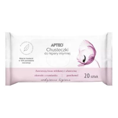 APTEO CARE Chusteczki do higieny intymnej, 20 sztuk KRÓTKA DATA 30.09.2026