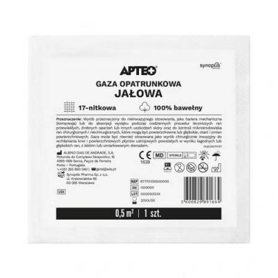 APTEO CARE Gaza opatrunkowa jałowa 0,5m2 17n, 1szt.