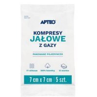 APTEO CARE Kompresy jałowe z gazy 7x7cm, 5 sztuk
