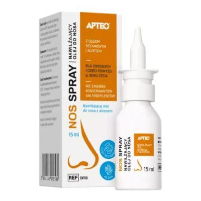APTEO CARE Nos Spray Nawilżający olej do nosa, 15ml