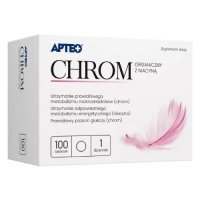 APTEO Chrom Organiczny z niacyną, 100 tabletek