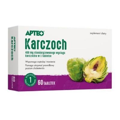 APTEO Karczoch, 60 tabletek KRÓTKA DATA 30.04.2026