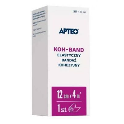 Apteo Koh-Band Elastyczny bandaż kohezyjny 12 cm x 4 m, 1 szt.