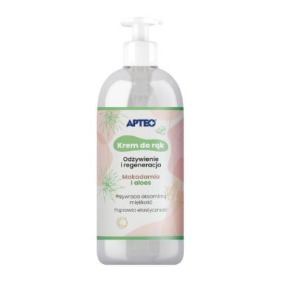 Apteo Krem do rąk Odżywienie i Regeneracja Makadamia i Aloes, 300 ml