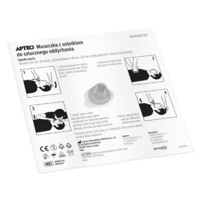 APTEO Maseczka z ustnikiem do sztucznego oddychania, 1 szt.
