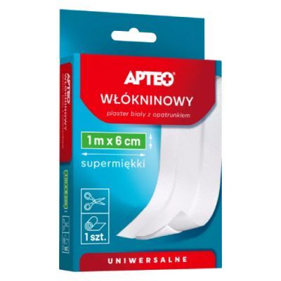 APTEO Plaster włókninowy 1 m x 6 cm, 1 sztuka