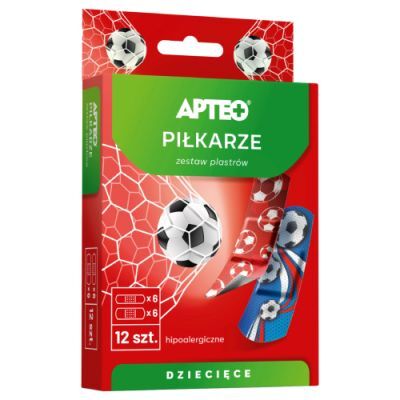 APTEO Plastry dla dzieci - piłkarze, 12 sztuk