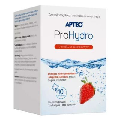 APTEO ProHydro o smaku truskawkowym, 10 saszetek KRÓTKA DATA 31.07.2026