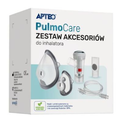 Apteo PulmoCare Zestaw akcesoriów do inhalatora, 1 szt.