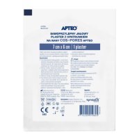 Apteo Samoprzylepny jałowy plaster z opatrunkiem na rany 7 cm x 6 cm, 1 szt.