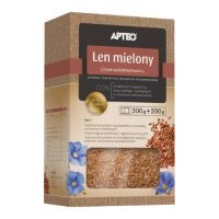 APTEO Siemię lniane (mielone), 200g + 200g