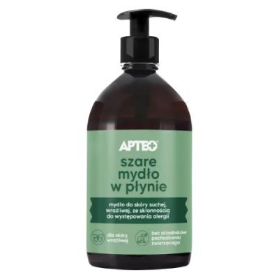 Apteo Szare mydło w płynie, 500 ml