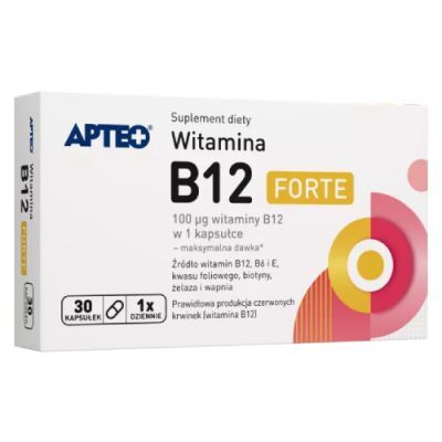 Apteo Witamina B12 Forte, 30 kaps.
