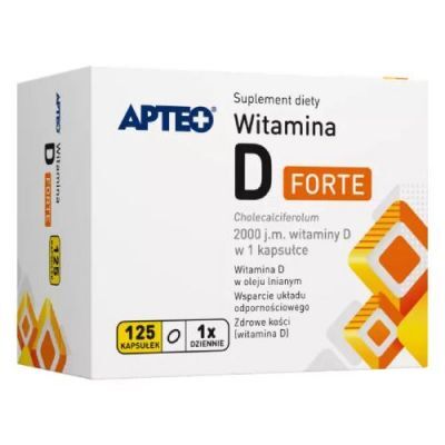APTEO Witamina D Forte, 125 kaps.