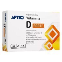 APTEO Witamina D Forte, 60 kaps. KRÓTKA DATA 31.08.2026