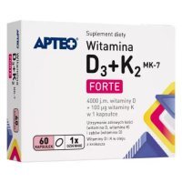 APTEO Witamina D3+K2 MK-7 Forte, 60 kaps.