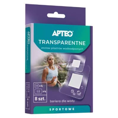 APTEO Zestaw plastrów wodoodpornych transparentnych, 8szt.