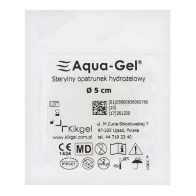 AQUA-GEL Opatrunek hydrożelowy krążek 5 cm 1 sztuka