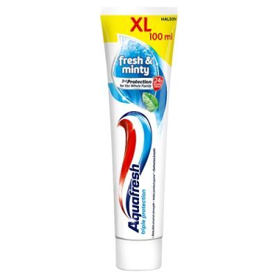 Aquafresh Triple Protection Fresh & Minty Family Uniwersalna pasta do zębów dla całej rodziny, 100 ml