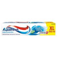 Aquafresh Triple Protection Fresh &amp; Minty Family Uniwersalna pasta do zębów dla całej rodziny kartonik, 100 ml