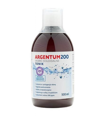 ARGENTUM200 Srebro koloidalne TONIK 200 ppm 500 ml