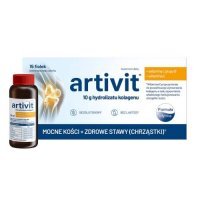 Artivit Kolagen 10000 mg z witaminą C, 15 fiolek x 25 ml