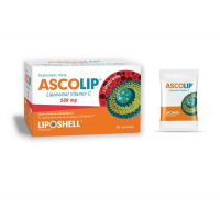 ASCOLIP Liposomal Vitamin C 500 mg Żel doustny o smaku wiśni 30 saszetek 5 g