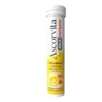 Ascorvita Max Immuno smak pomarańczowy, 20 tabl. mus.