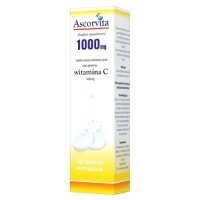 ASCORVITA WITAMINA C 1000 mg 20 tabletek musujących o smaku cytrynowym