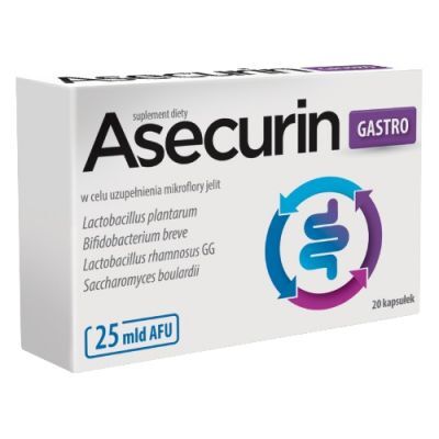 Asecurin Gastro, 20 kaps.