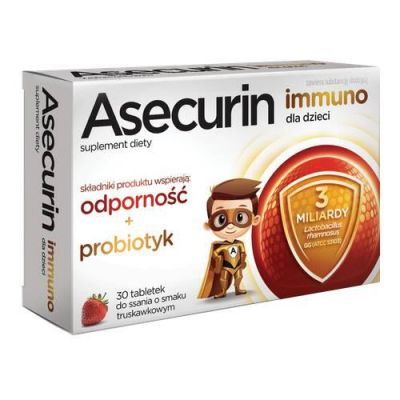 ASECURIN IMMUNO dla dzieci 30 tabletek do ssania