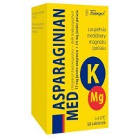 ASPARAGINIAN LEK 50 tabletek magnez i potas