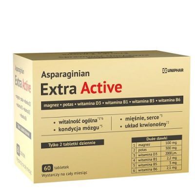 ASPARAGINIAN EXTRA ACTIVE 60 tabletek