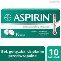 ASPIRIN 500 mg 10 tabletek  KARTONIK