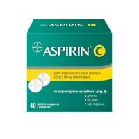 Aspirin C 400 mg + 240 mg, 40 tabletek musujących