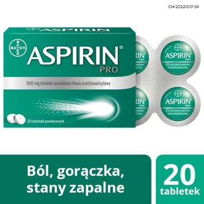 ASPIRIN PRO 500 mg 20 tabletek