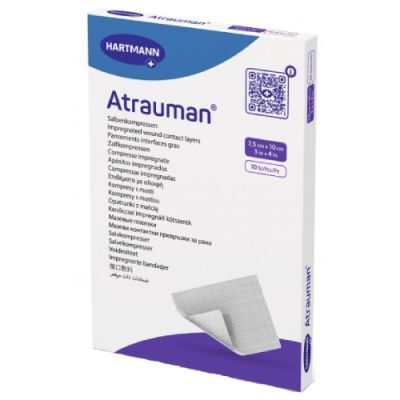 Atrauman Opatrunki z maścią 7,5cm x 10cm, 10 szt.